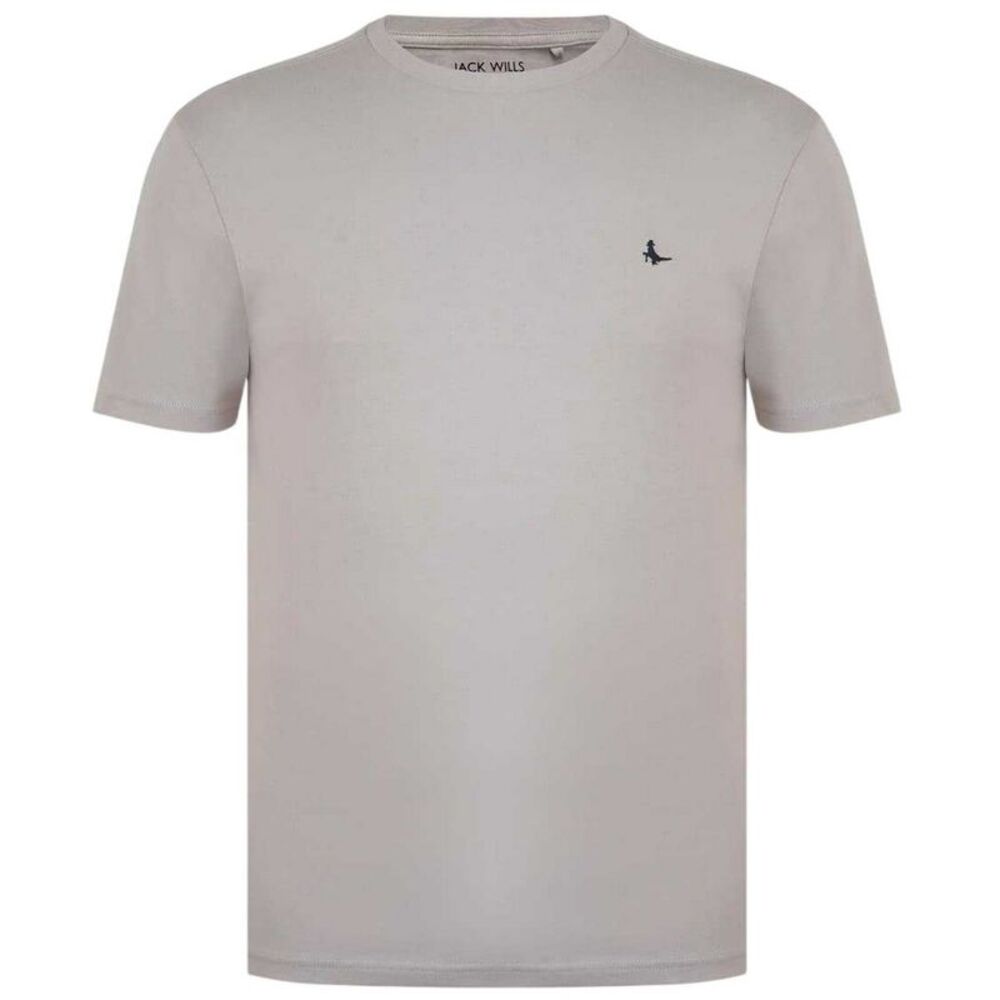 Jack Wills Mens Sandleford Logo T-Shirt / Stone